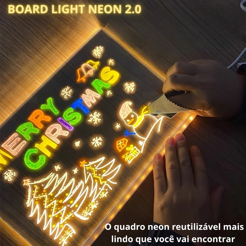 Quadro Board Light Neon 2.0 (BRINDE)