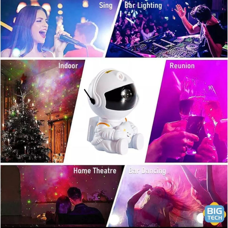 Mini Projetor De Luz Noturna Estrela De Astronauta