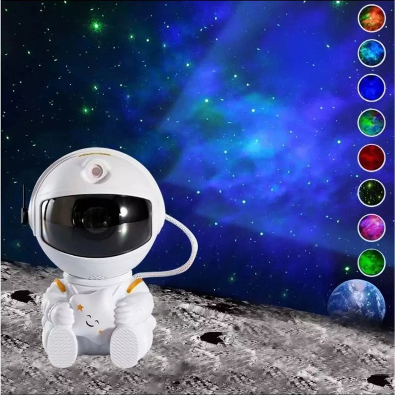 Mini Projetor De Luz Noturna Estrela De Astronauta