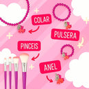 Kit Infantil Criança De Maquiagem Com Maletinha Stitch