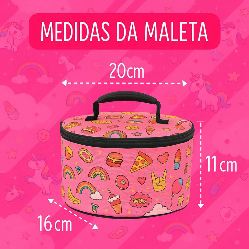 Kit Infantil Criança De Maquiagem Com Maletinha Stitch