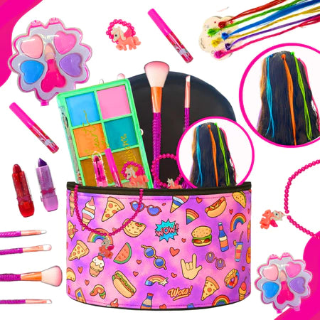 Kit Infantil Criança De Maquiagem Com Maletinha Unicórnio