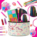 Kit Infantil Criança De Maquiagem Com Maletinha Unicórnio